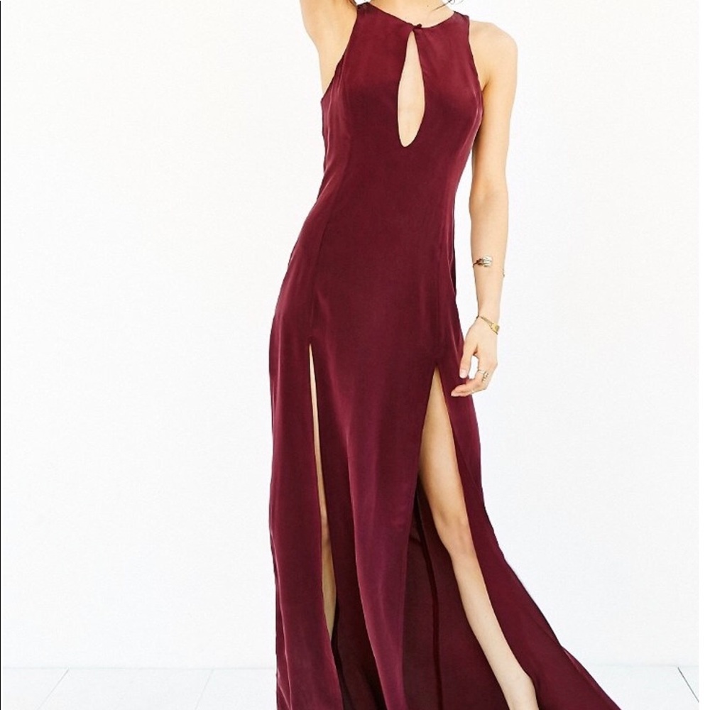 Stone Cold Fox Owen gown in plum.